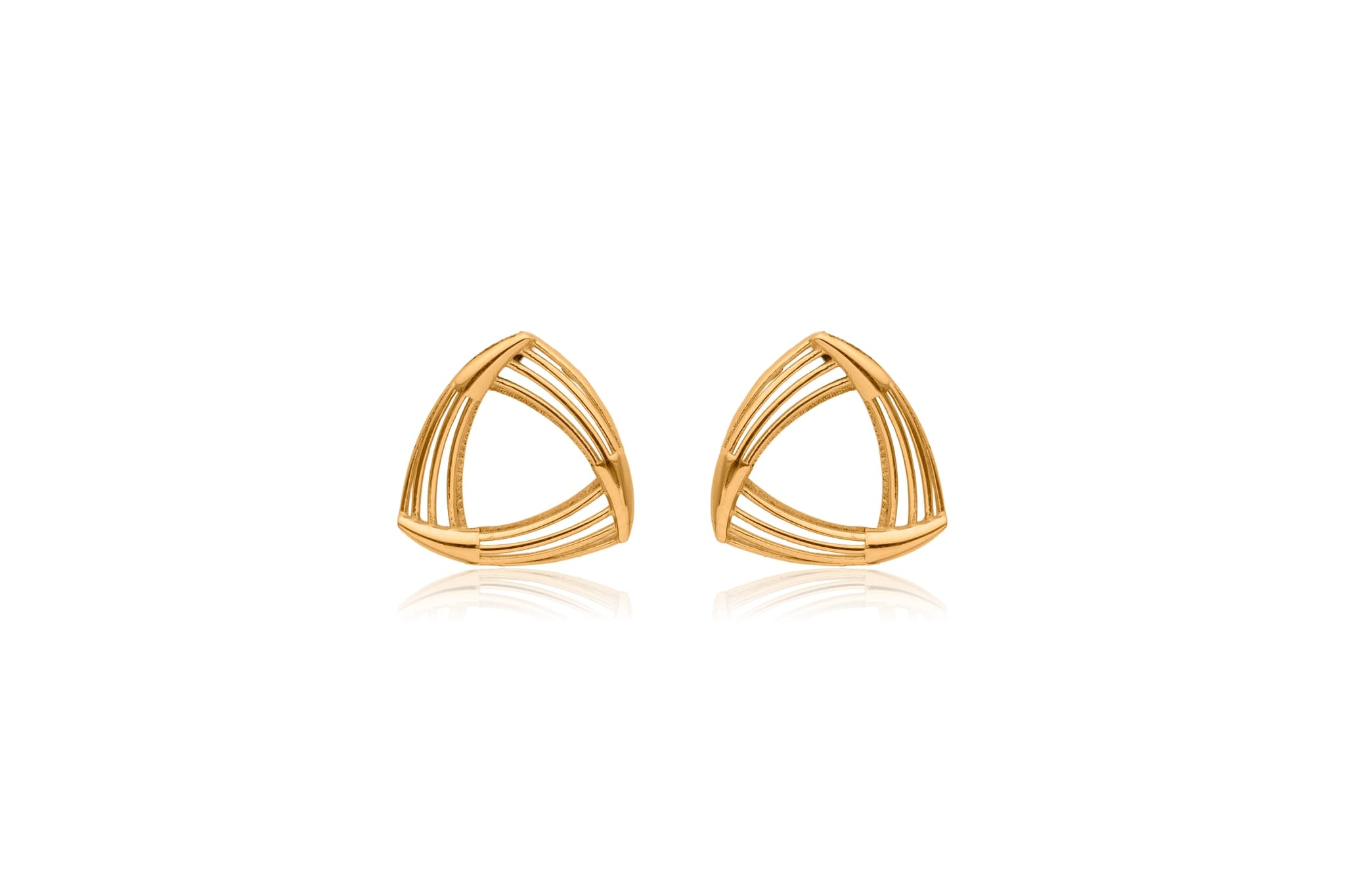 GOLD GILDED HARP PENDANT SET