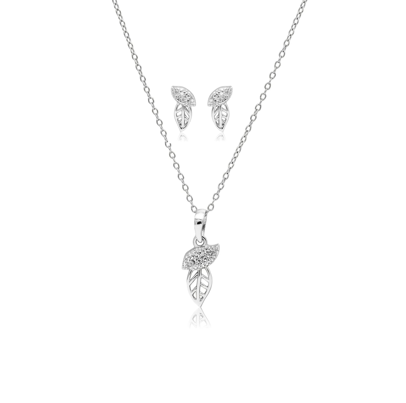 WHISPERING WILLOW SILVER PENDANT SET