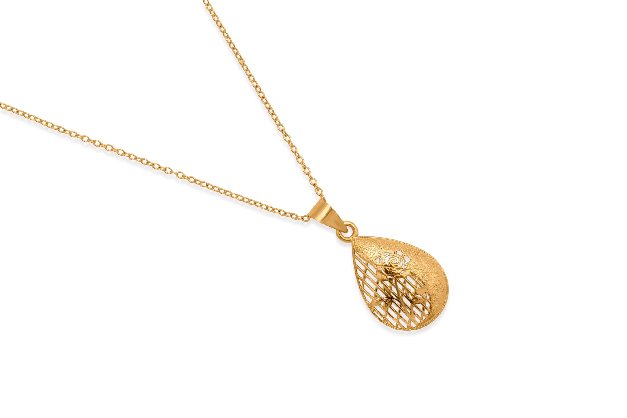 DAWN TEARDROPS GOLD PENDANT SET