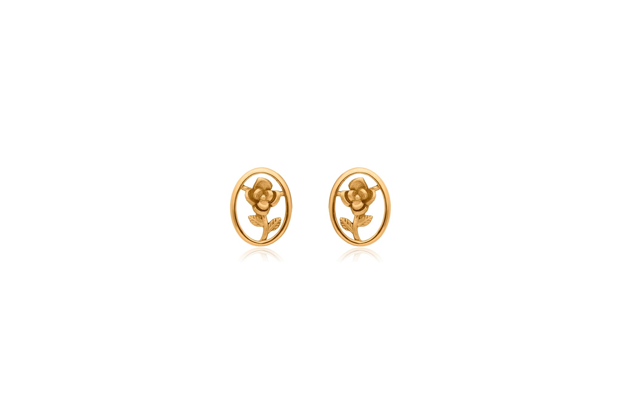 GOLD ROSE PENDANT SET
