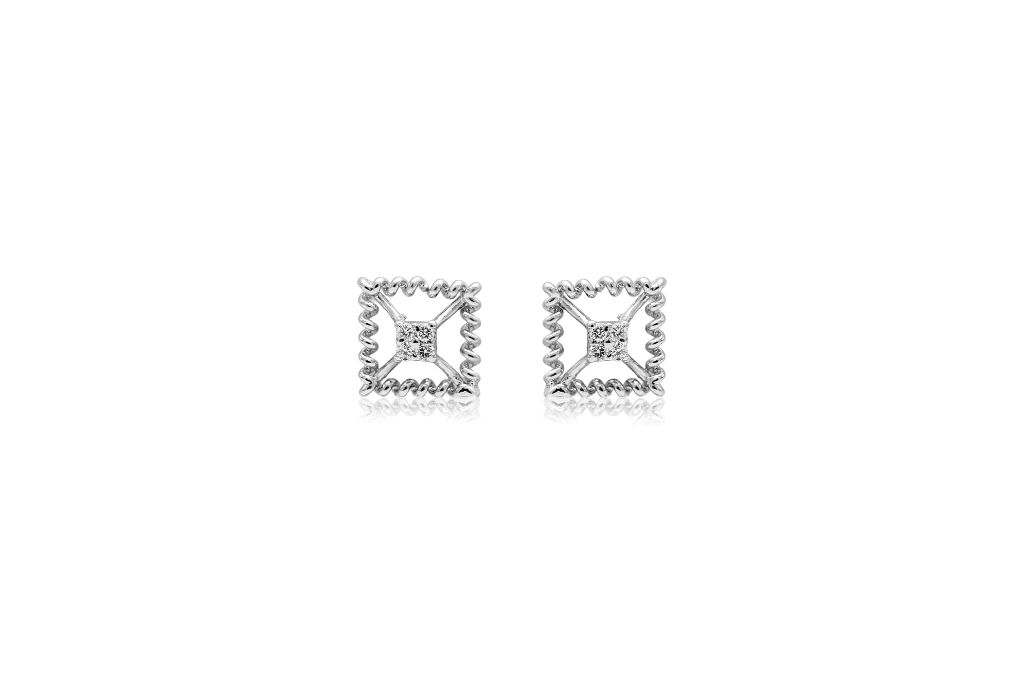 SILVER FRAME PENDANT SET