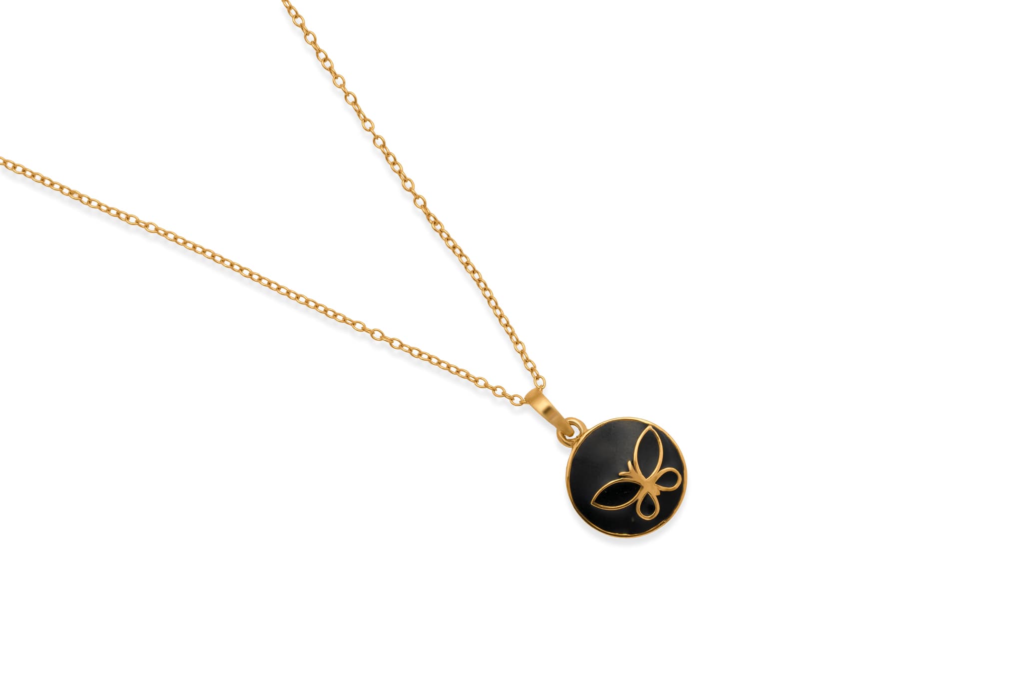 SHADOW WING GOLD PENDANT SET