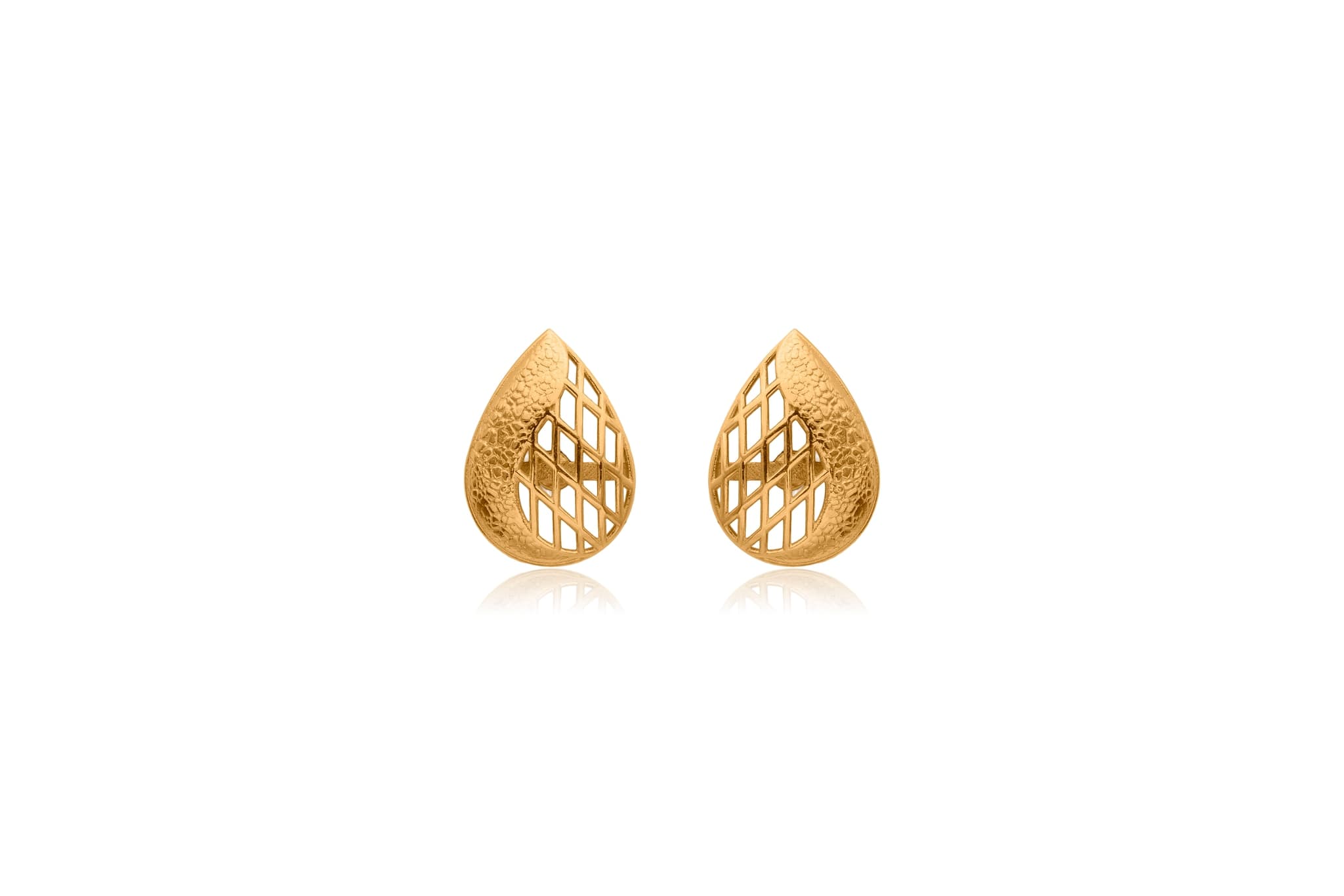 DAWN TEARDROPS GOLD PENDANT SET