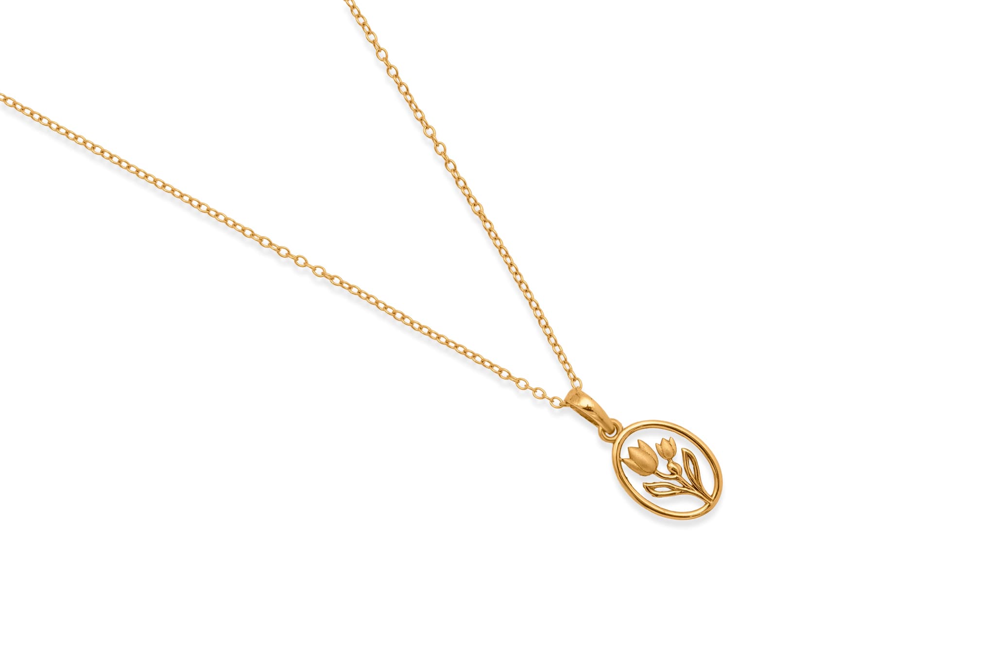 GOLDEN TULIP PENDANT SET