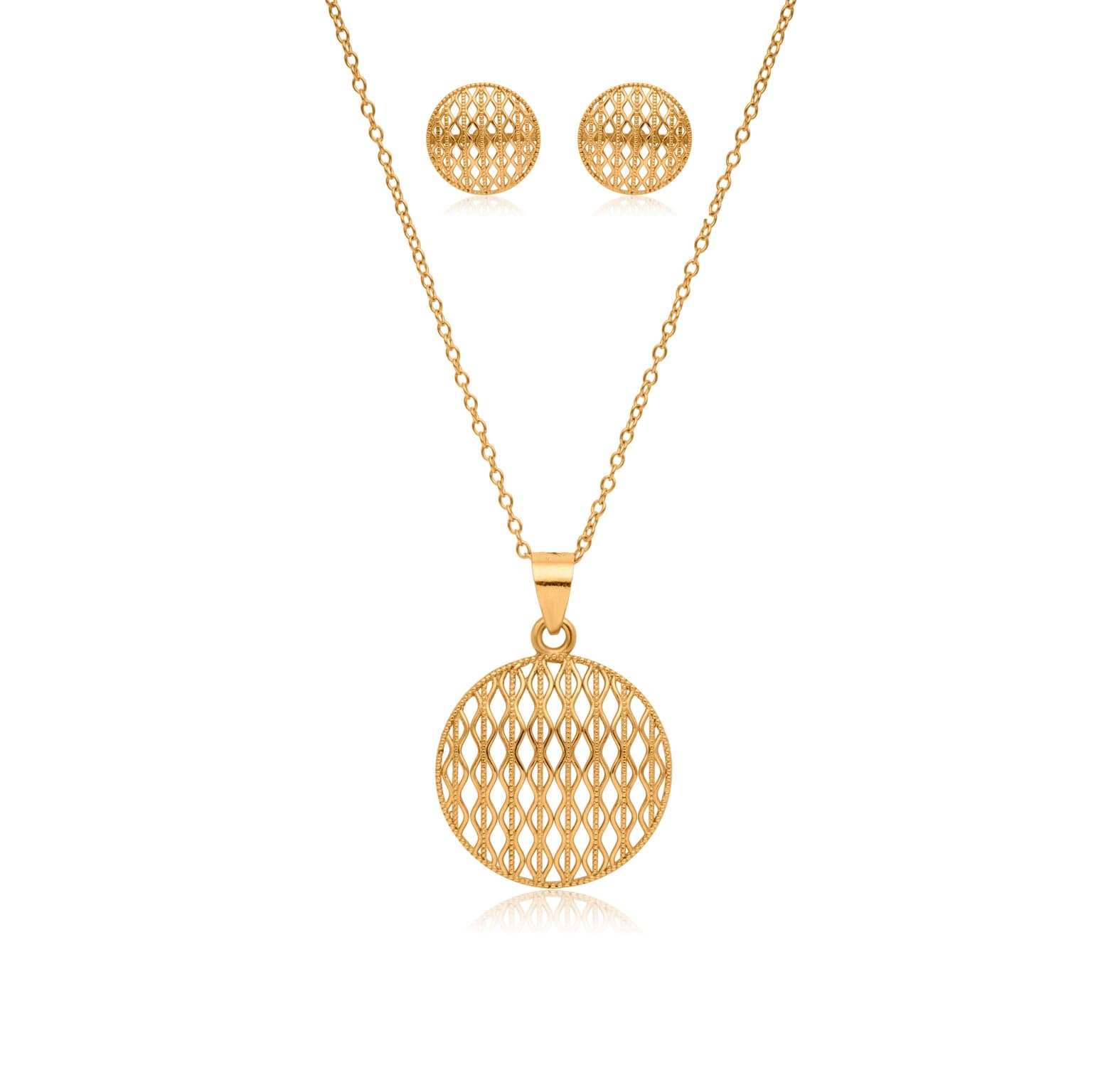 WAVELET SILVER PENDANT SET