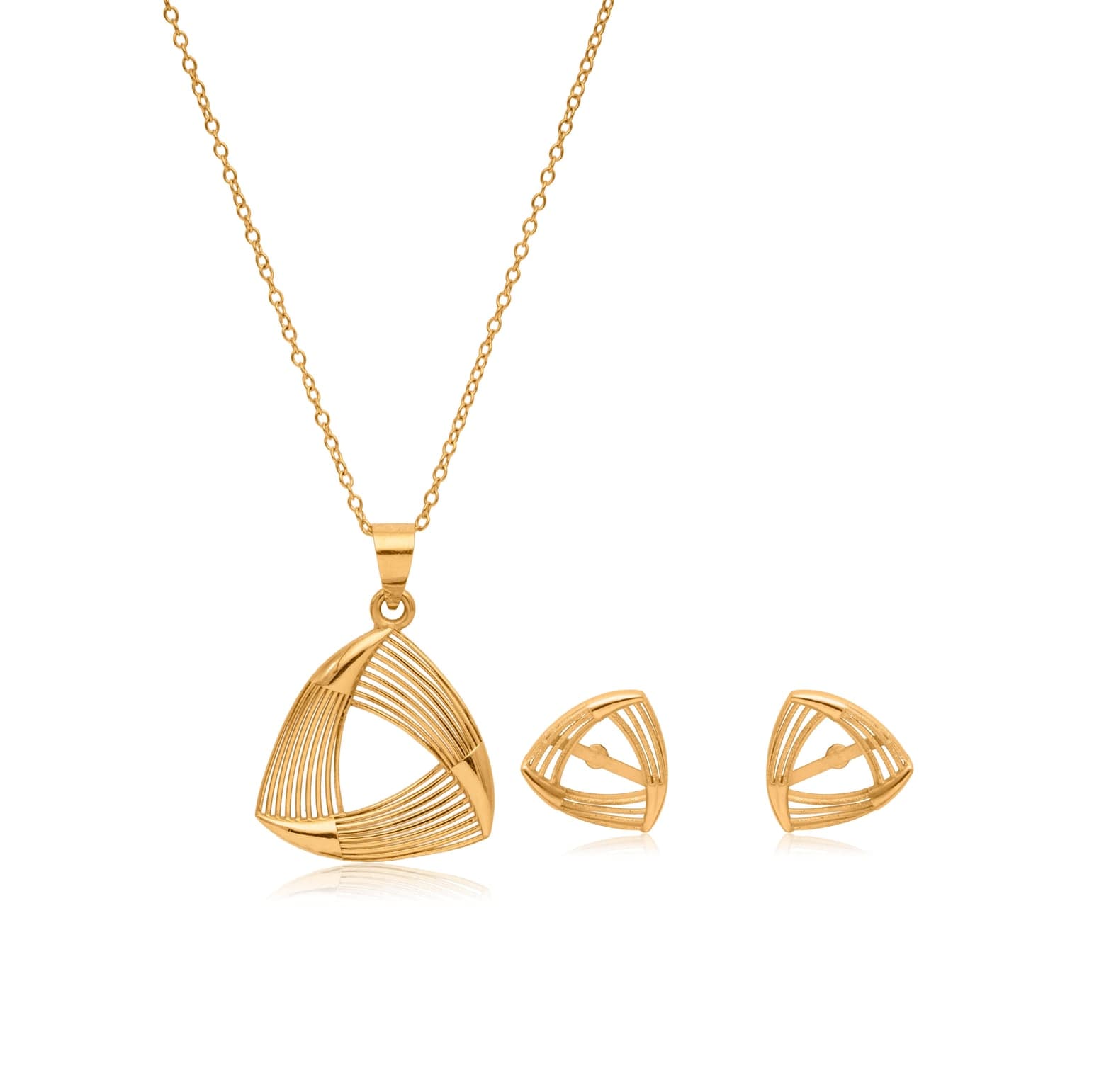 LINEAR LOOM SILVER PENDANT