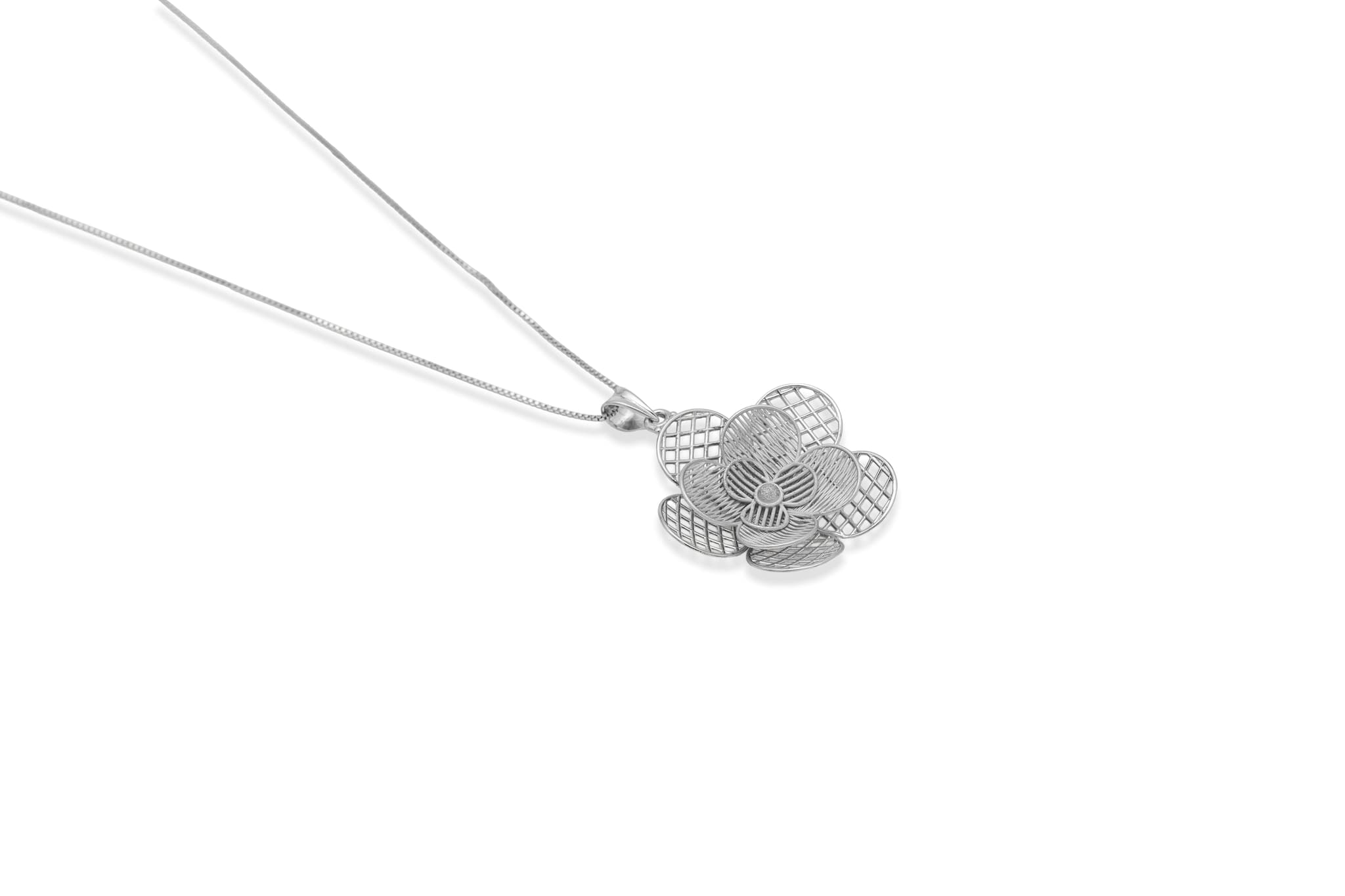 ARGENT BLOOM SILVER PENDANT SET