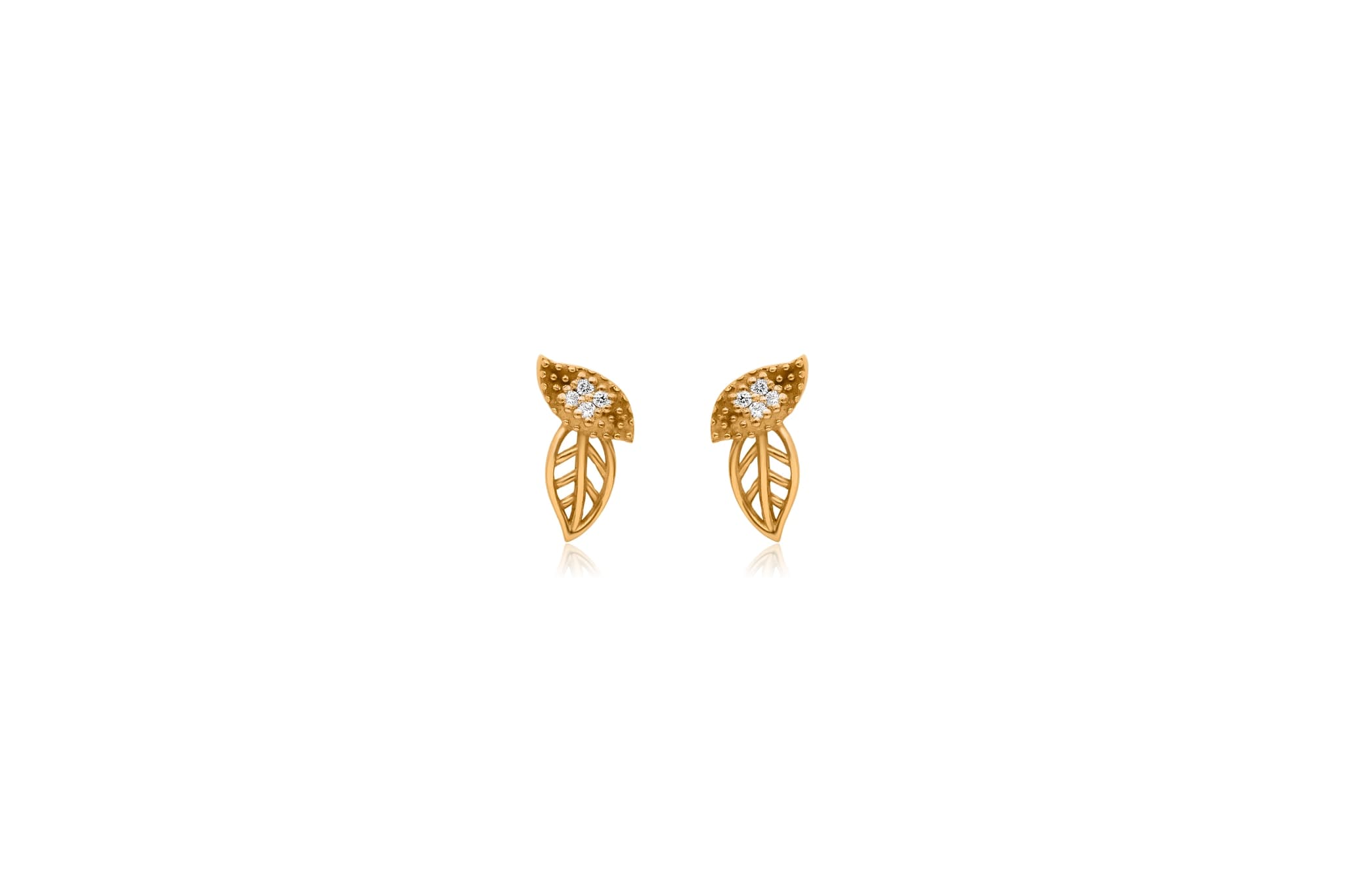 CONTEMPORARY LEAF DIAMOND PENDANT SET