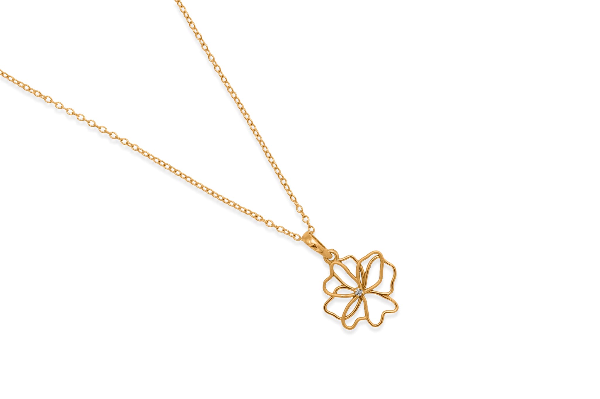MIDAS TOUCH FLORALS DIAMOND PENDANT SET