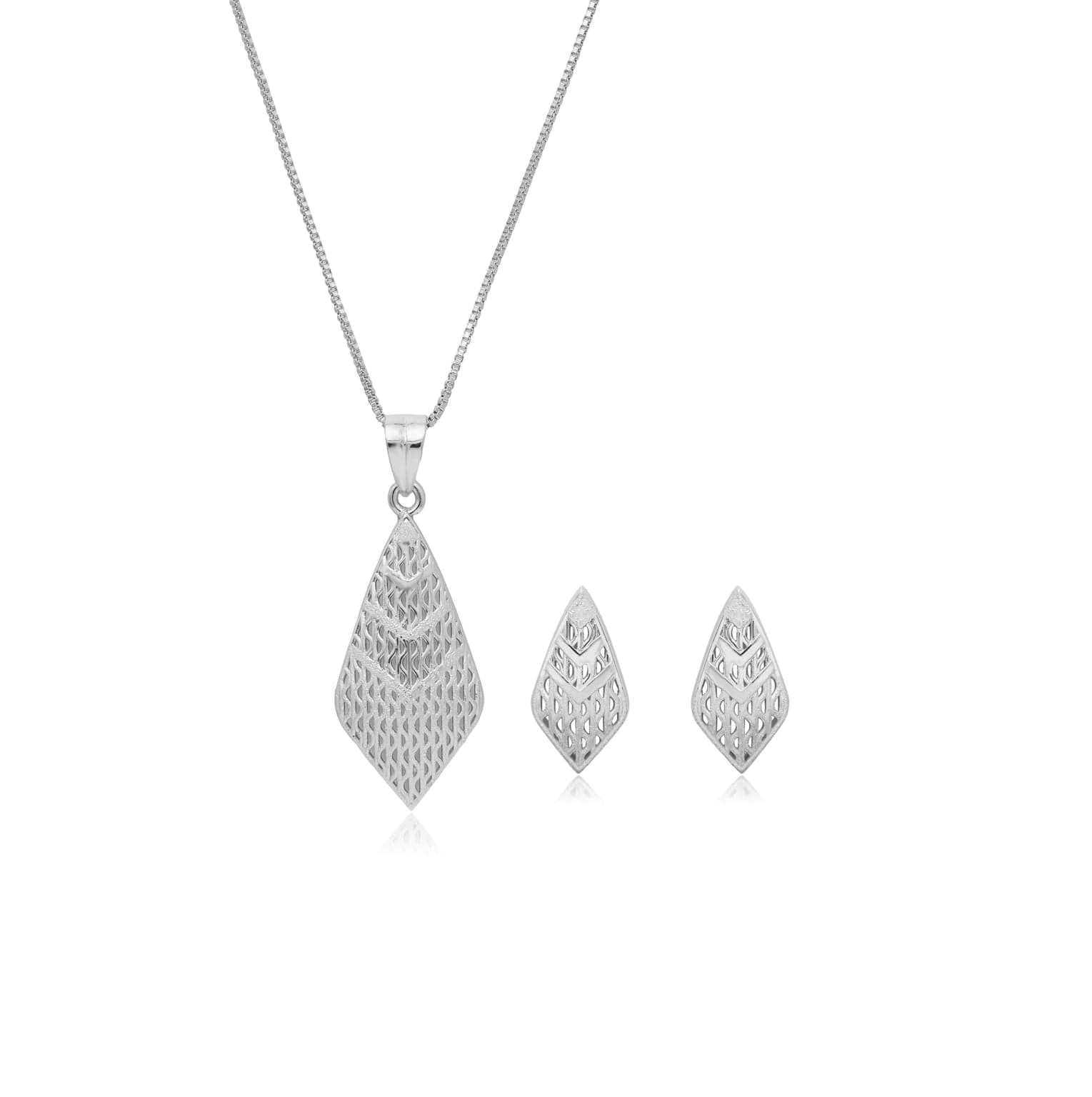 FILIGREE FINERY SILVER PENDANT SET
