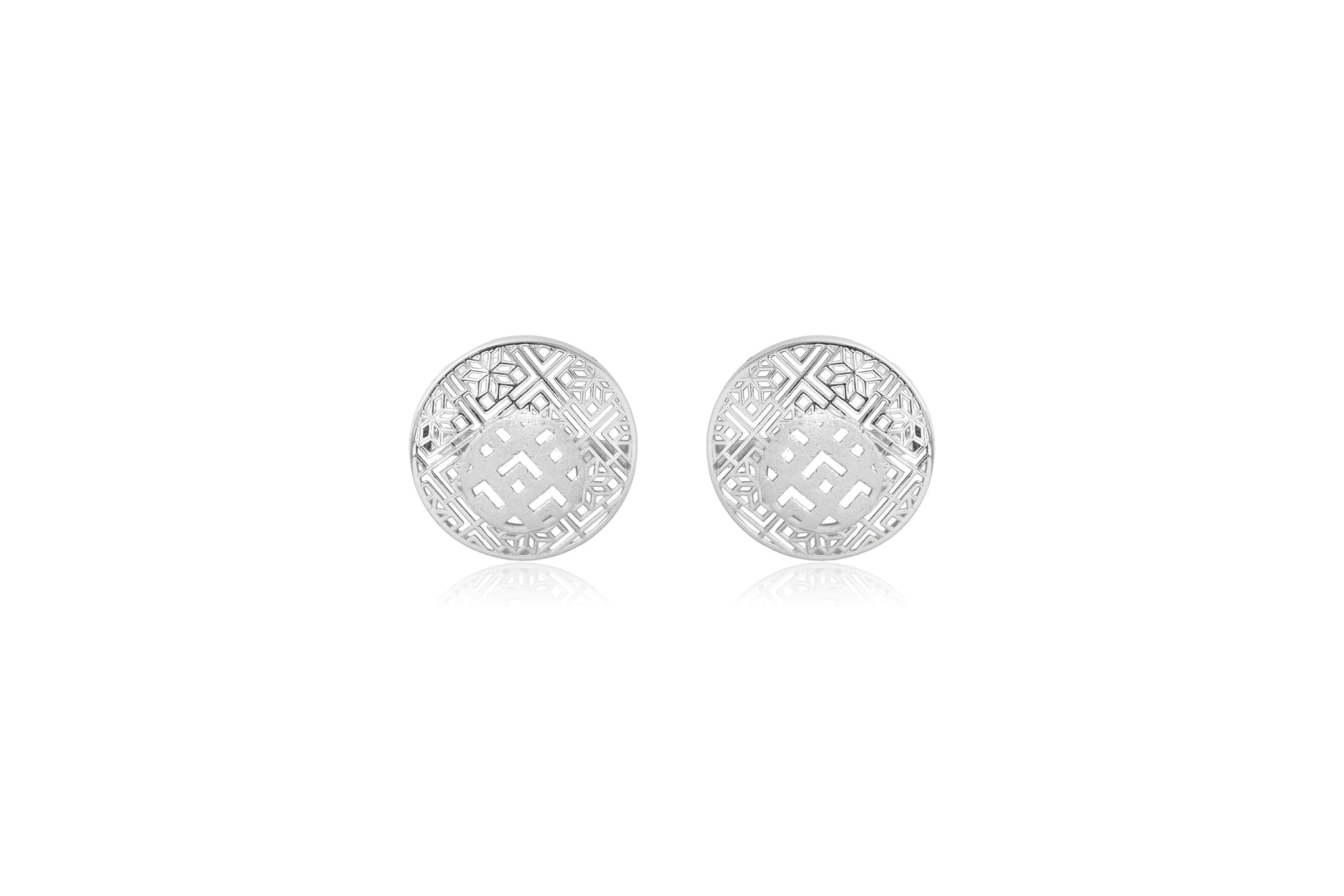 LUNA LATTICEWORK SILVER PENDANT SET