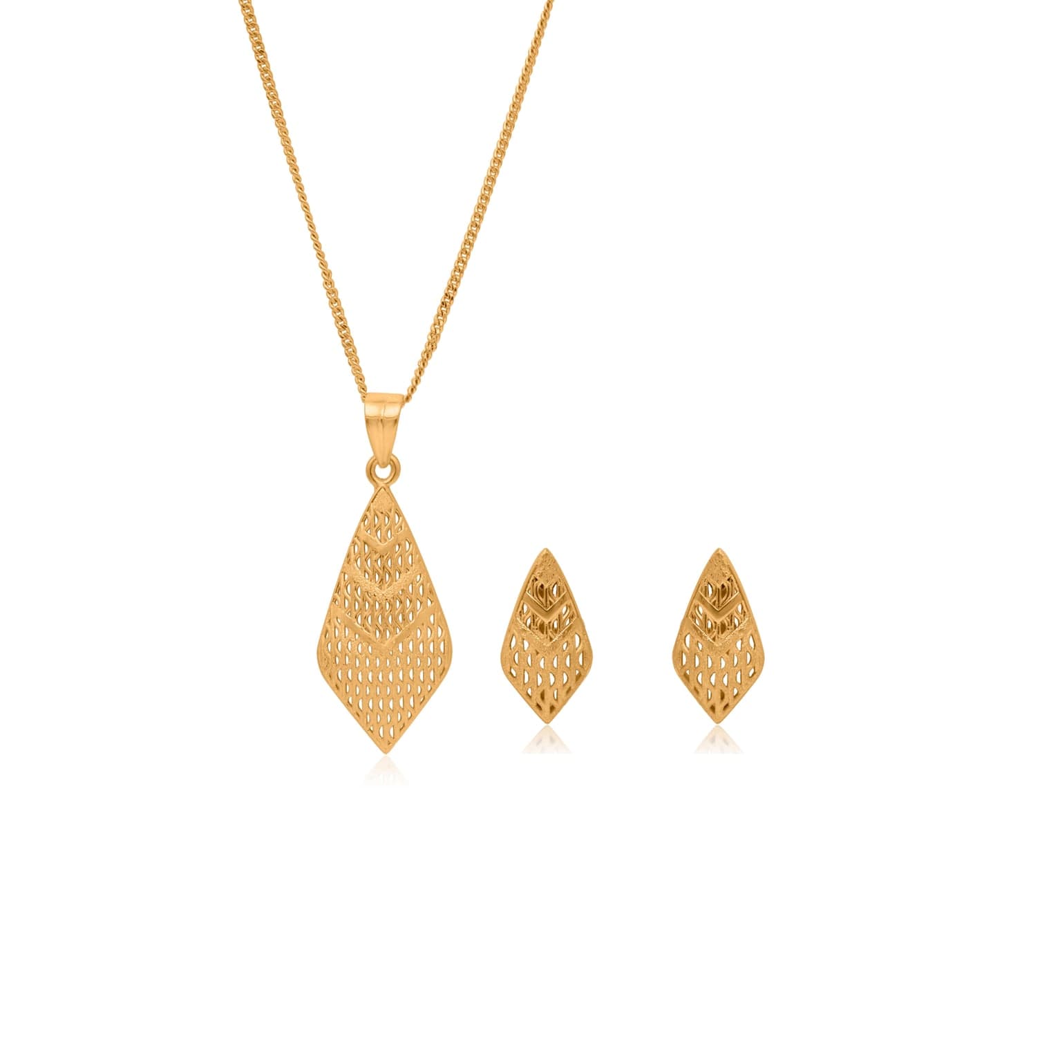 FILIGREE FINERY SILVER PENDANT SET