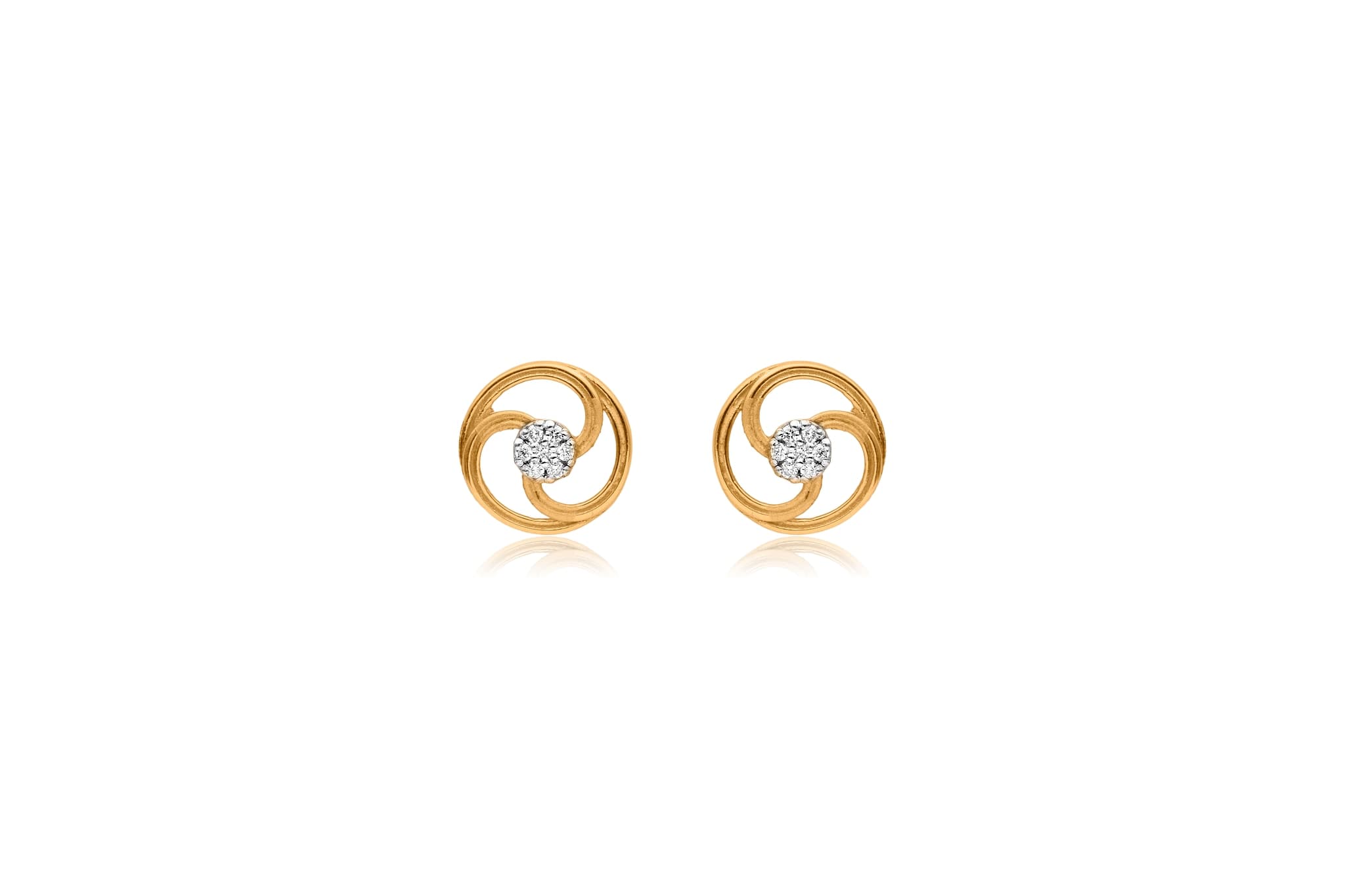MINIMAL SWIRL DIAMOND PENDANT SET