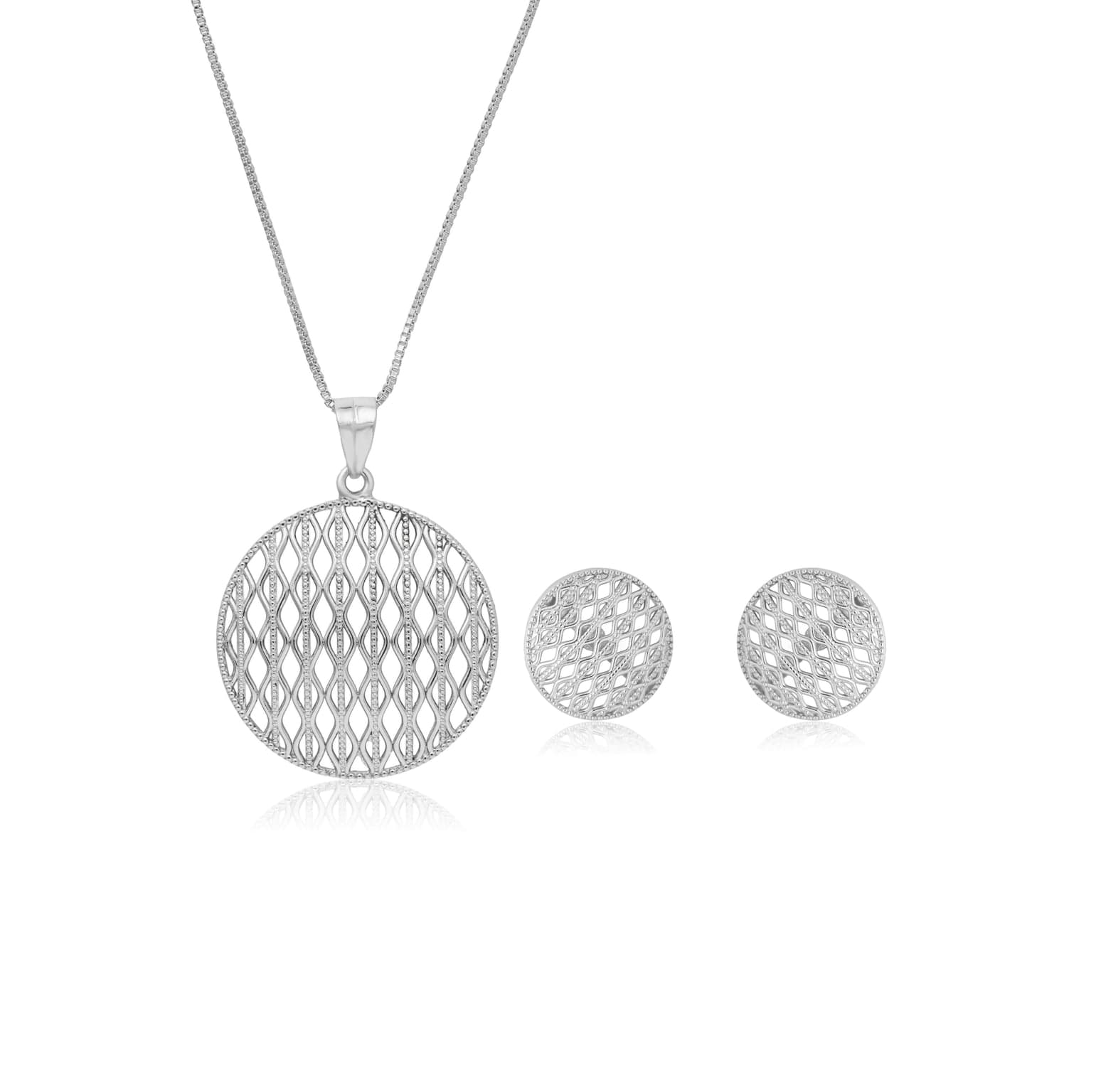 WAVELET SILVER PENDANT SET