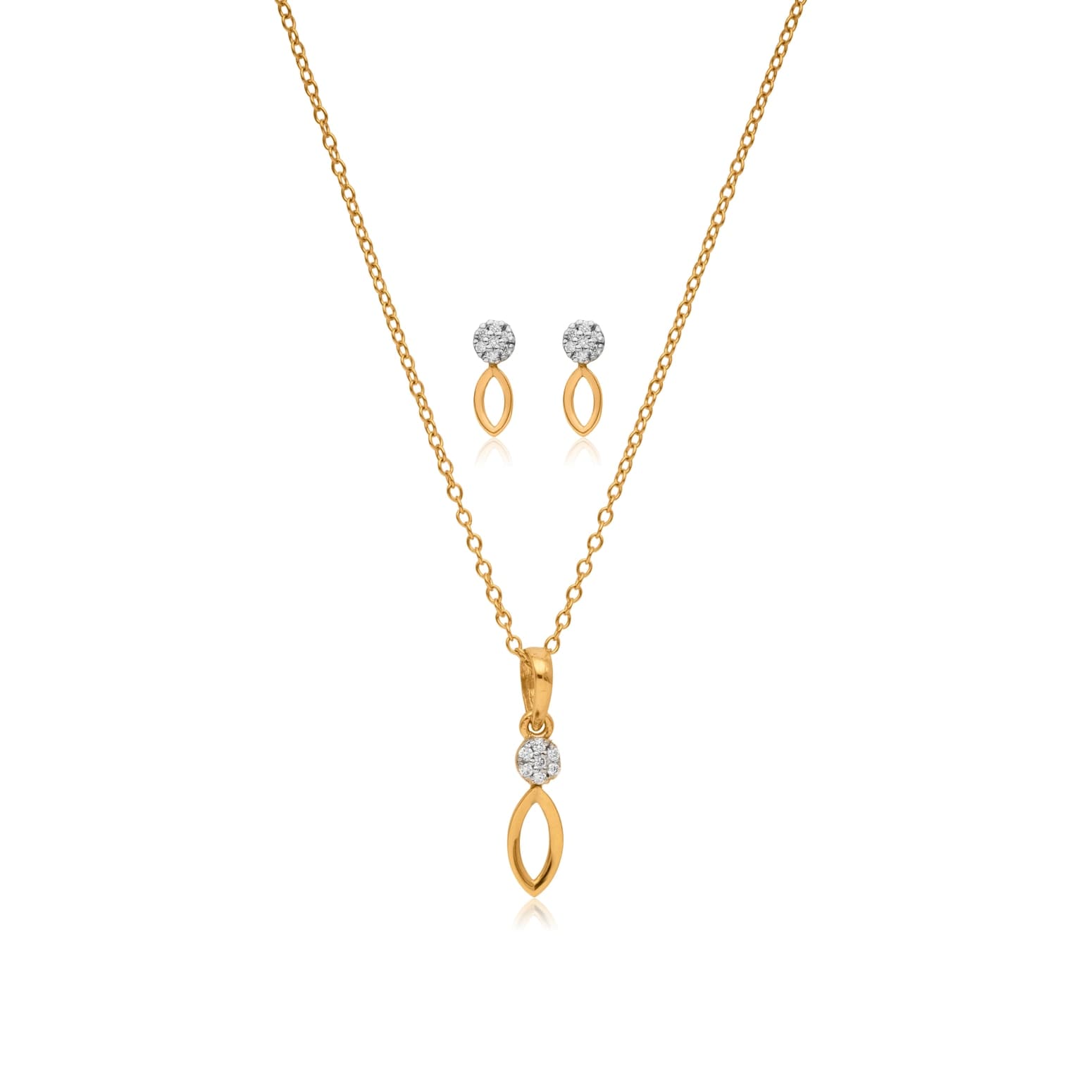URBAN CHIC DIAMOND PENDANT SET