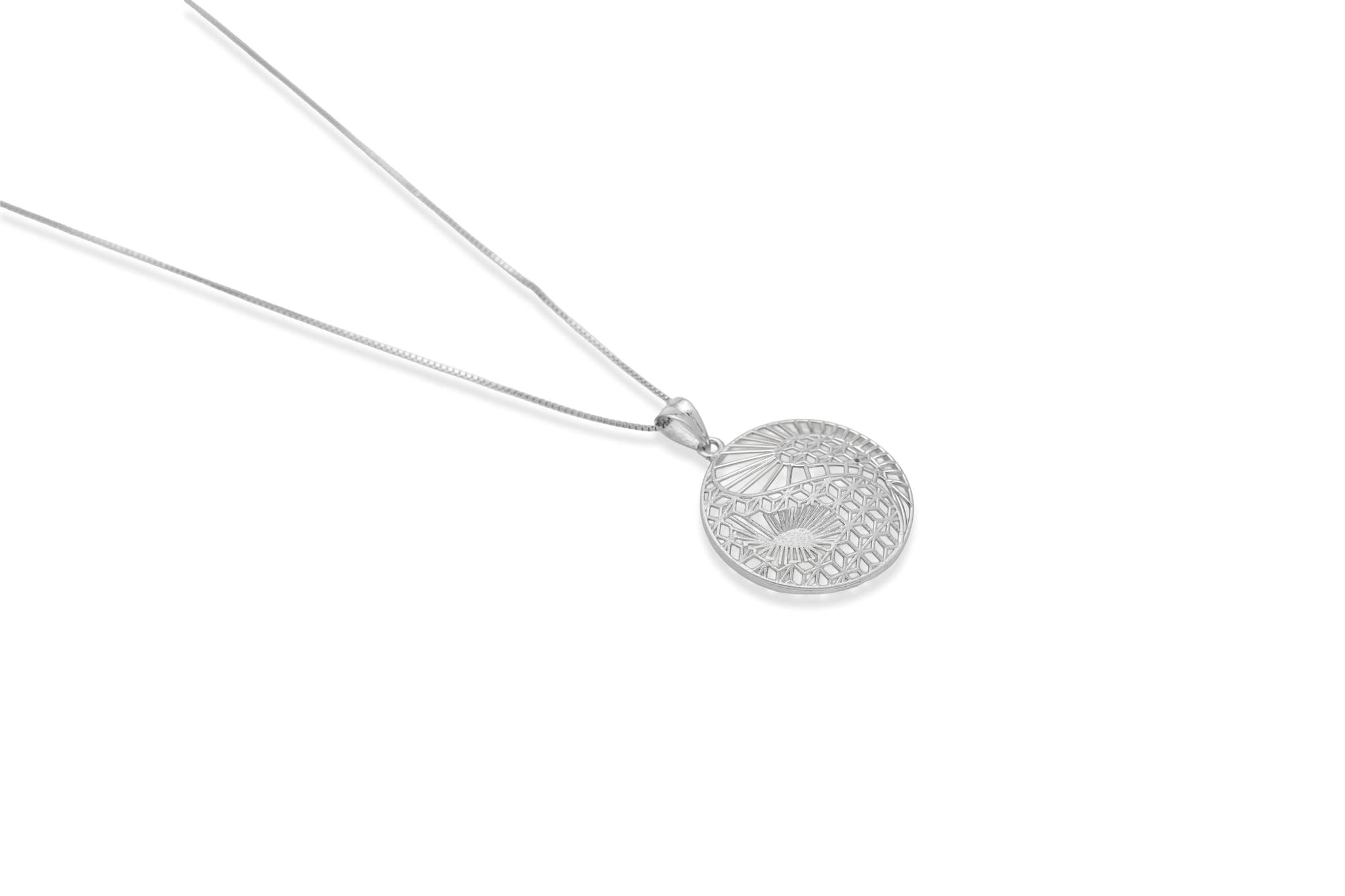 HIGH SHINE SILVER PENDANT SET