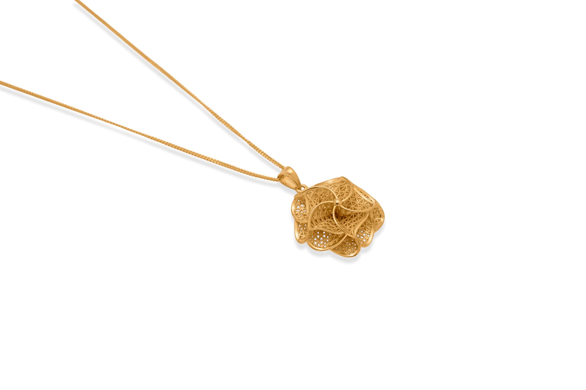 SUNWOVEN BLOSSOM SILVER PENDANT