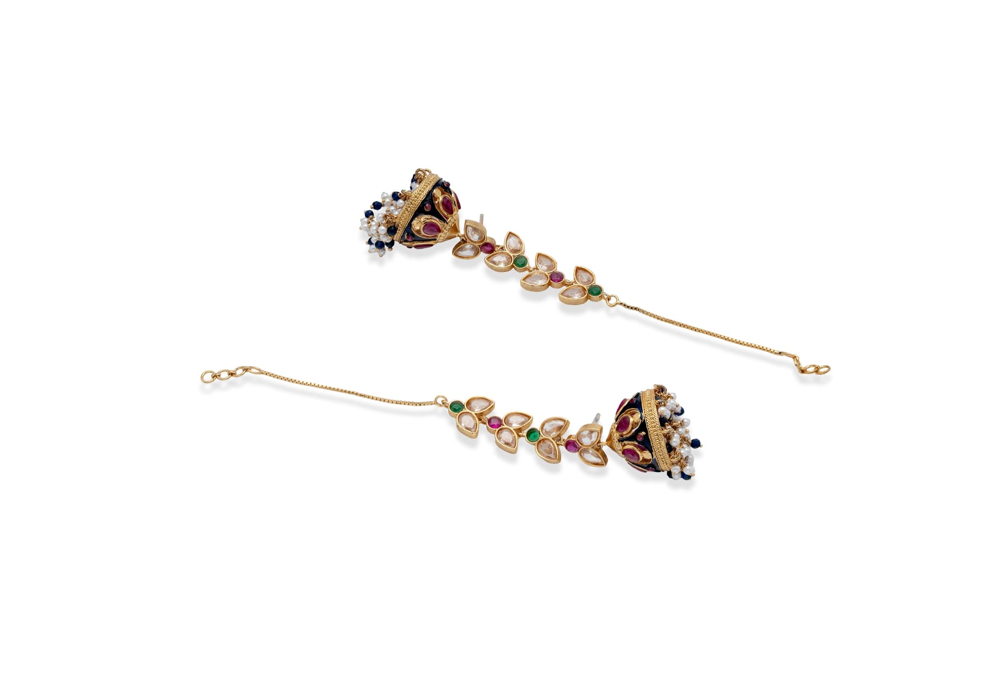 SUVARNA LATA SILVER JHUMKAS