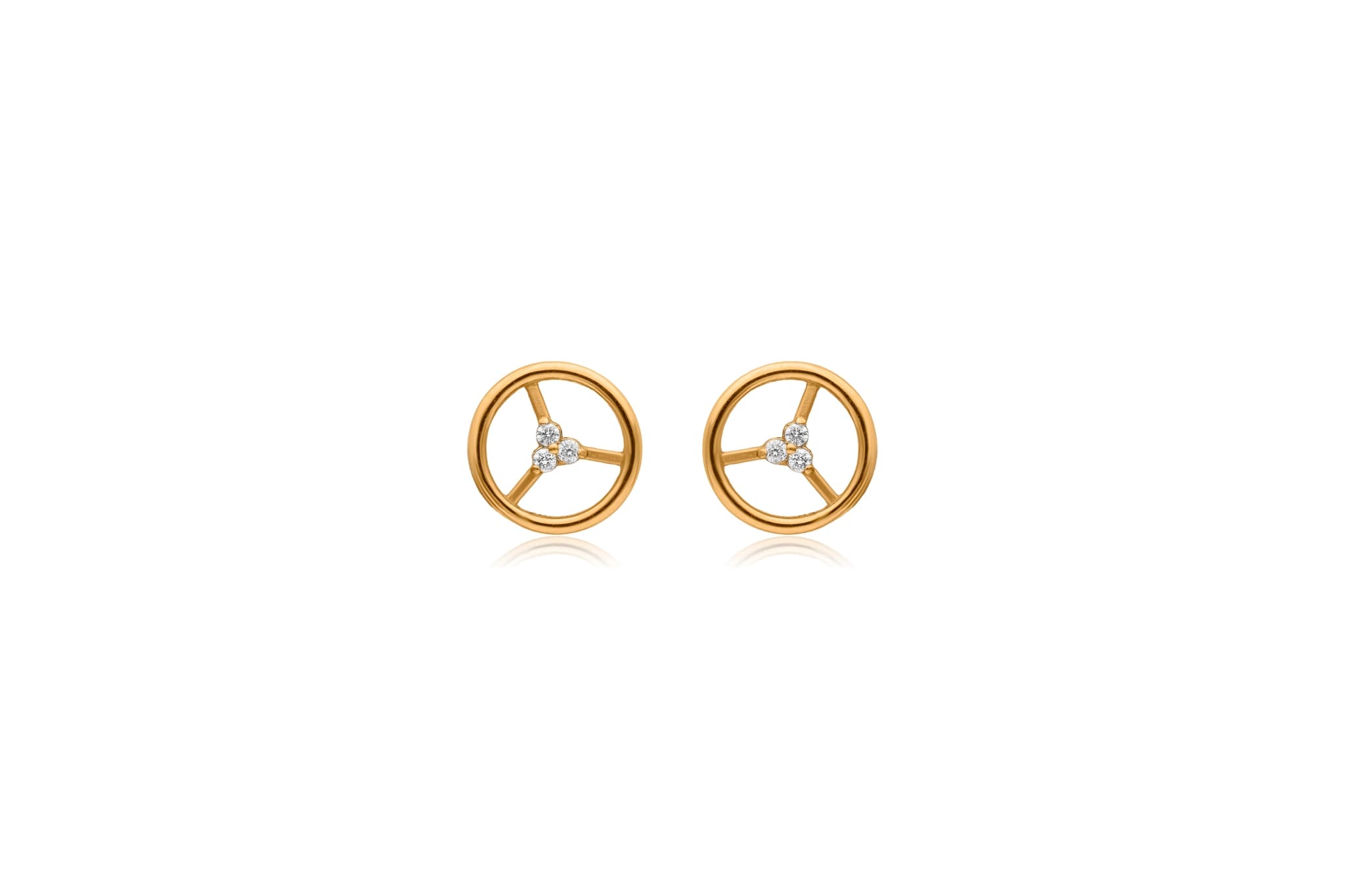 TWINKLING TRINITY DIAMOND PENDANT SET