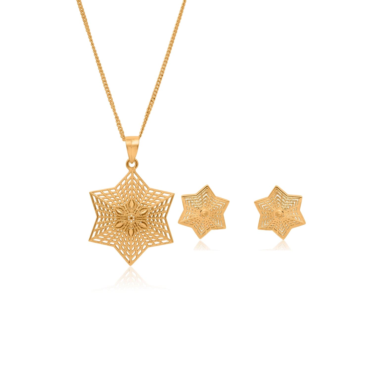 ASTRAL BLOOM SILVER PENDANT SET