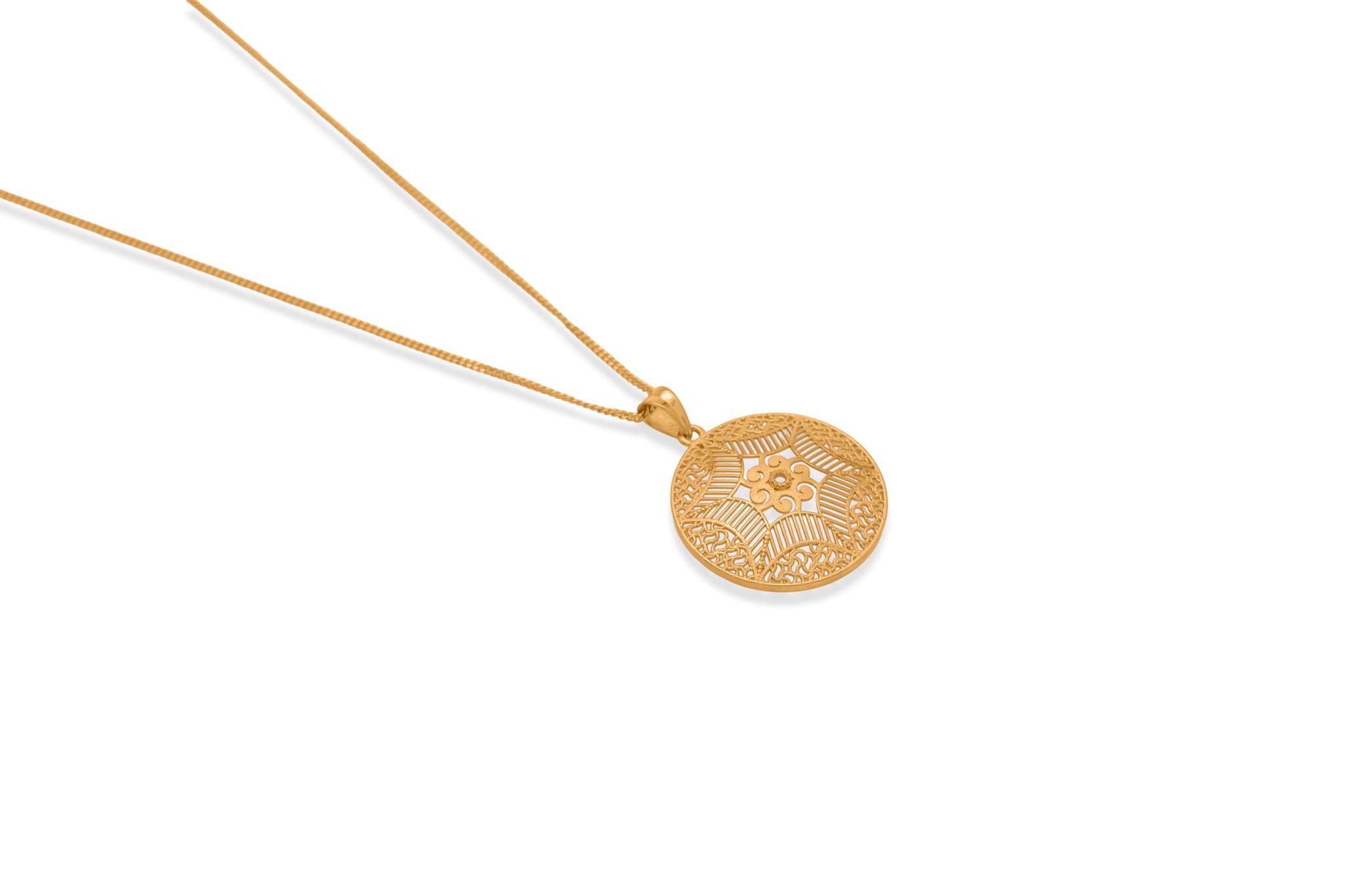 INTRICATE SILVER FILIGREE PENDANT SET