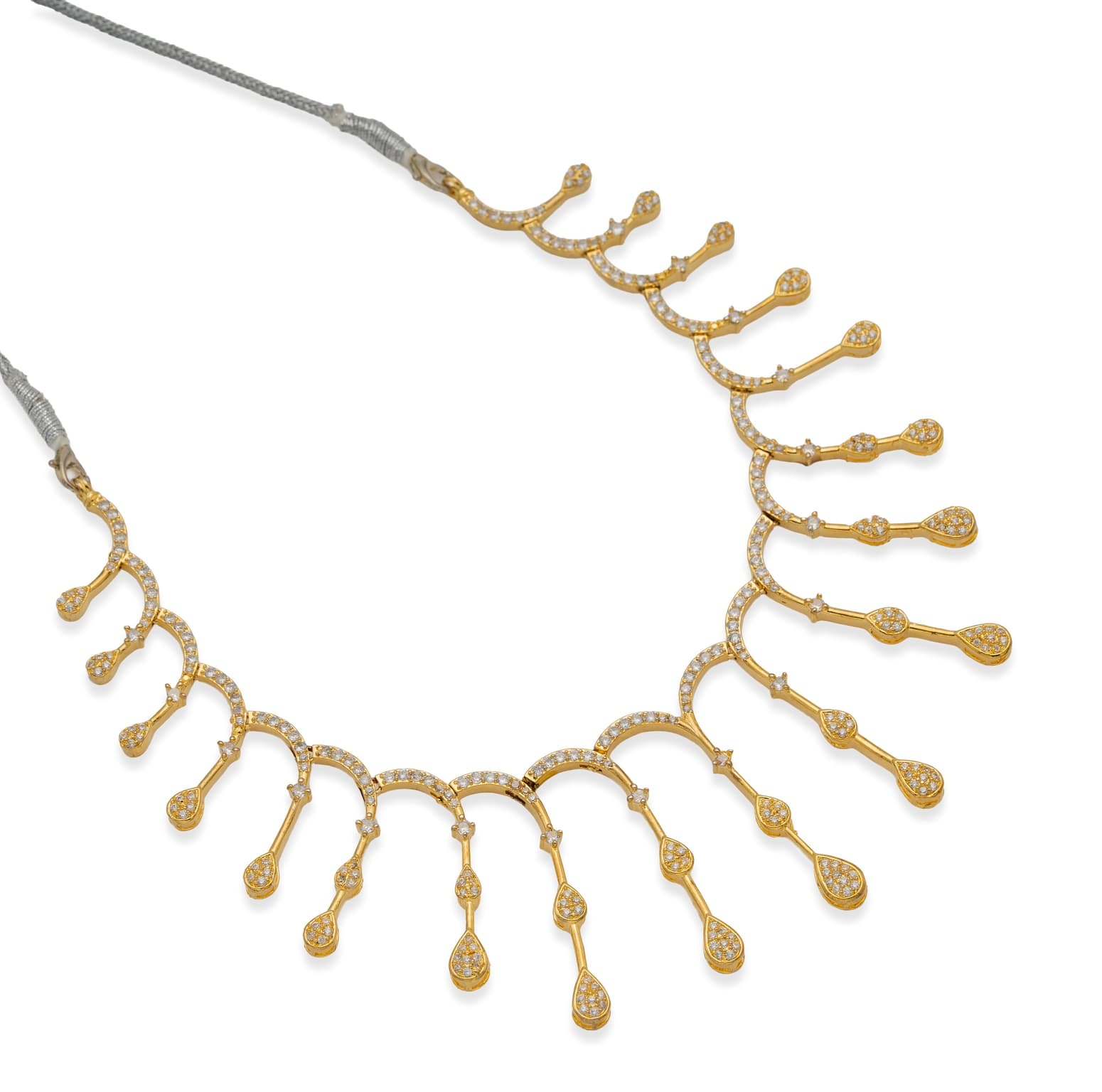INFINITE LUSTRE SILVER NECKLACE SET