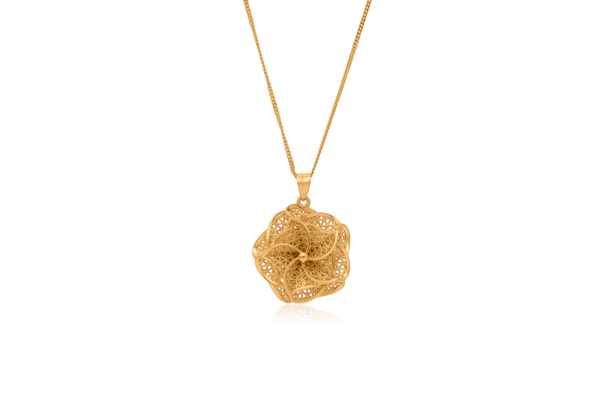 SUNWOVEN BLOSSOM SILVER PENDANT