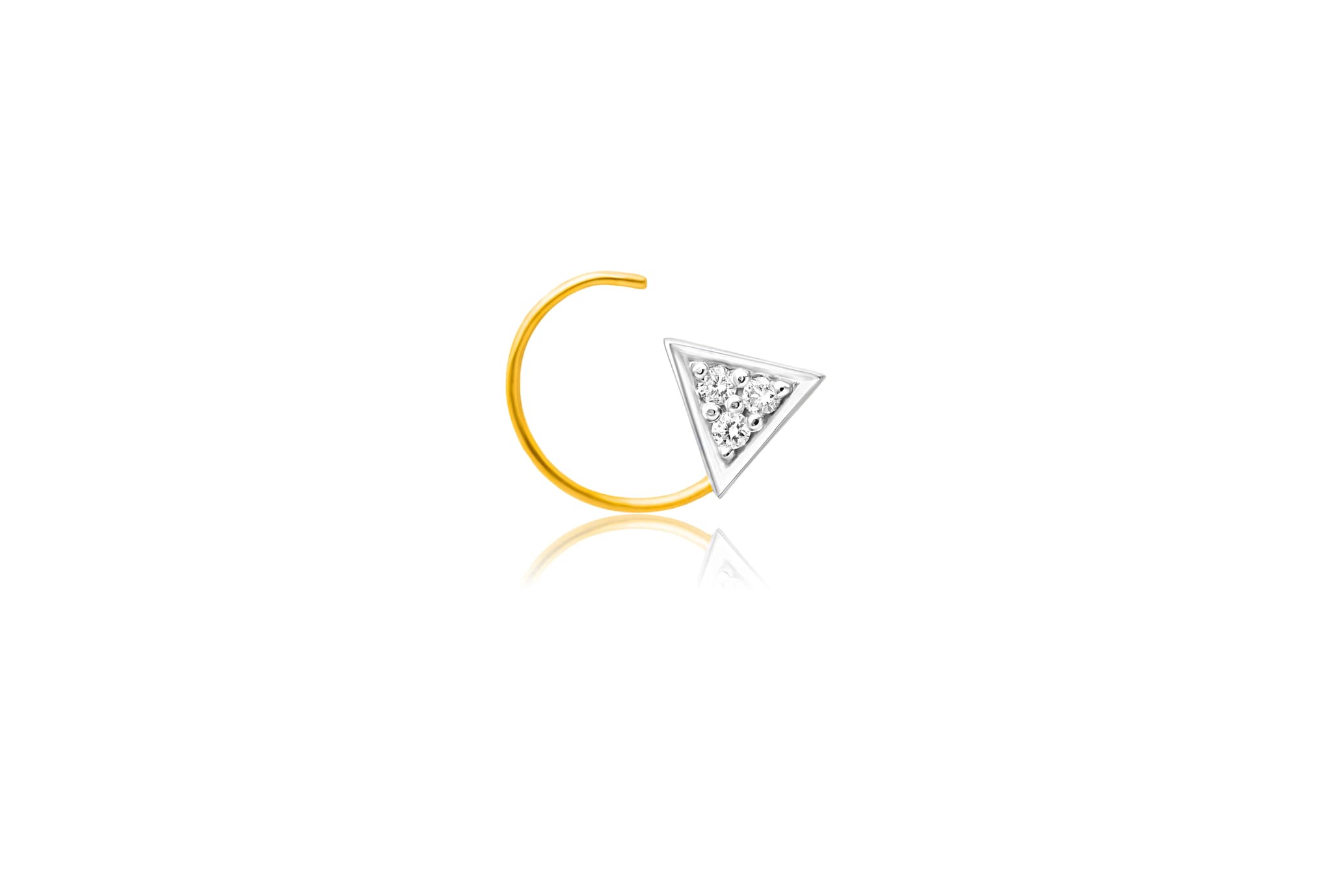 DIAMOND PRISM NOSEPIN (18K WITH NATURAL DIAMONDS)