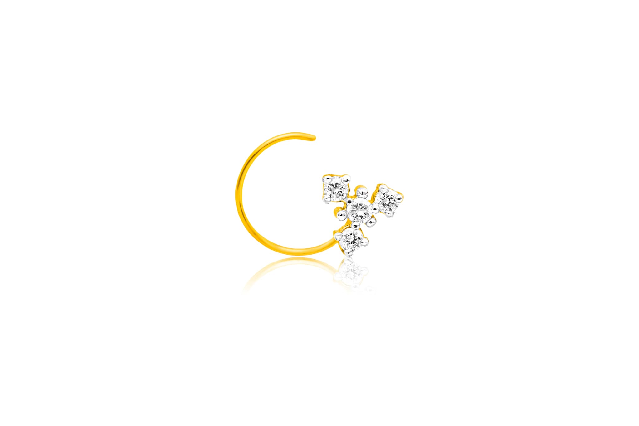 GORGEOUS DIAMOND NOSEPIN (18K WITH NATURAL DIAMONDS)