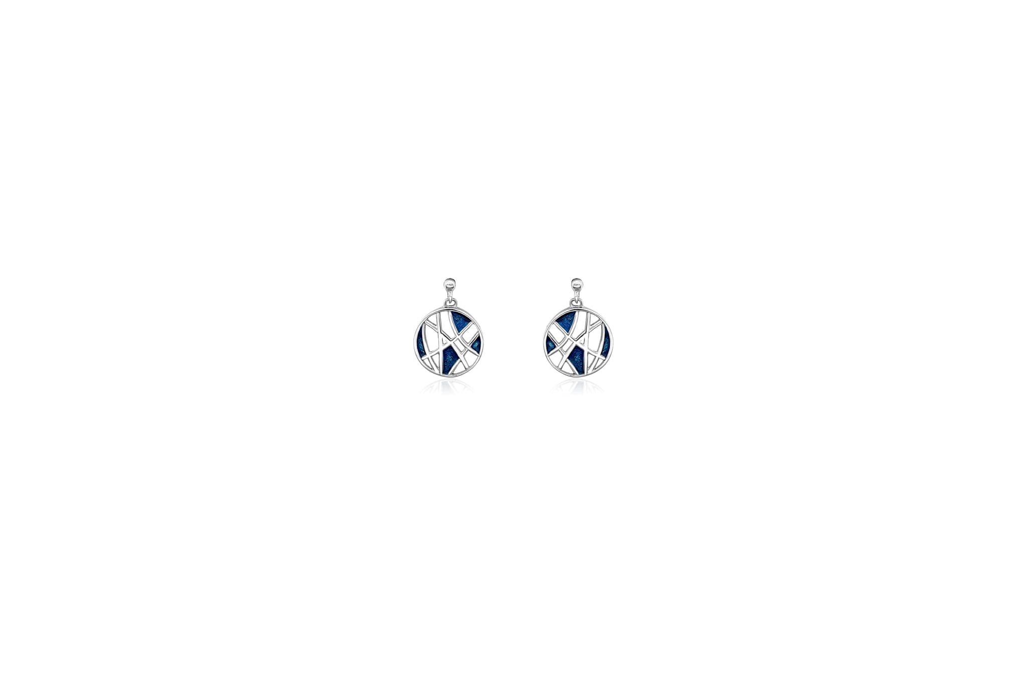 MEENAKARI ART SILVER EARRINGS