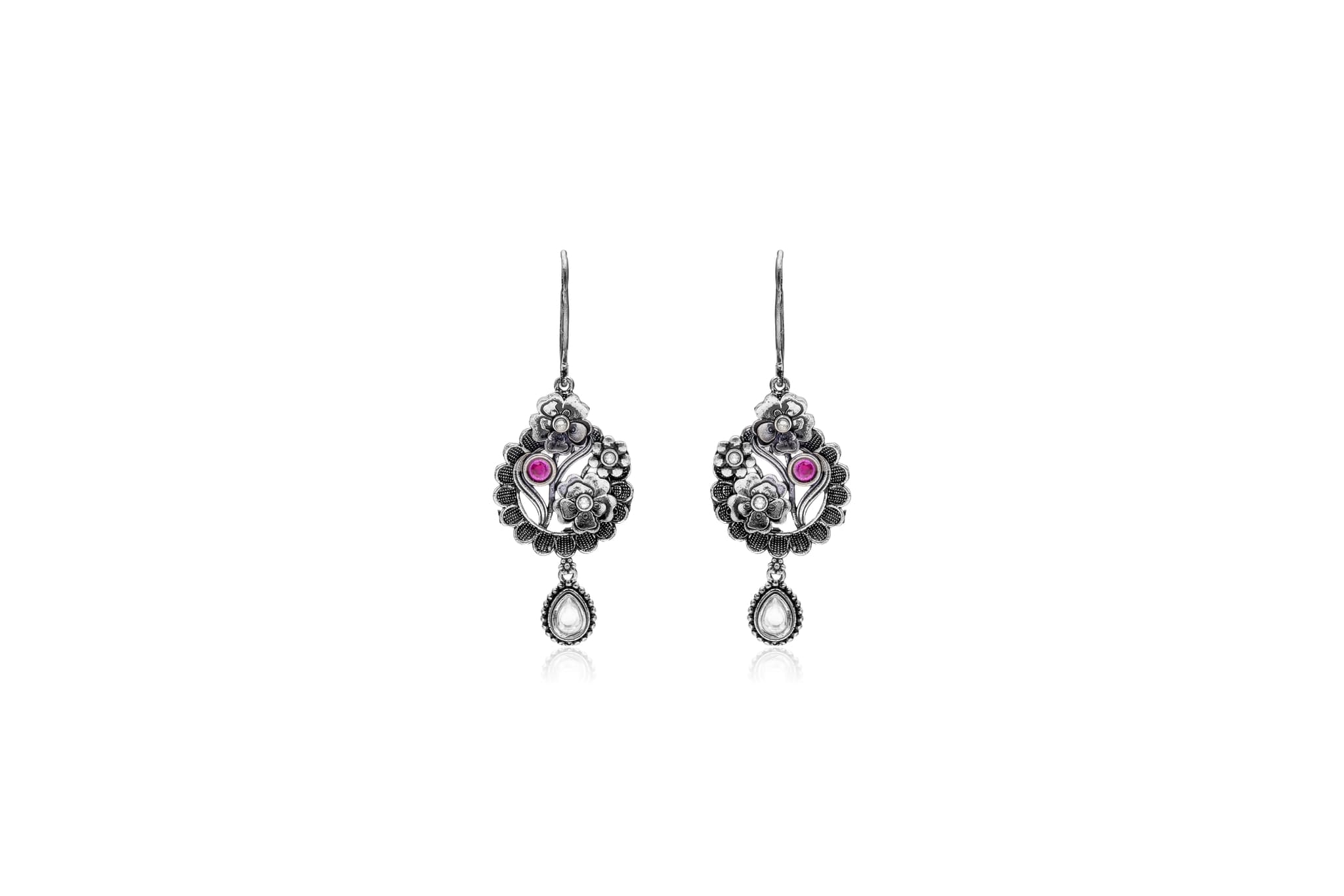 FLORA GRACE SILVER EARRINGS